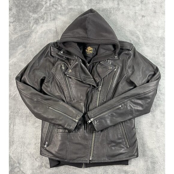 Milwaukee Leather Jackets & Blazers - Milwaukee Leather MLL2575 Women's XS Black Leather Vented Motorcycle Jacket